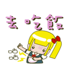 Single ponytail baby（個別スタンプ：21）