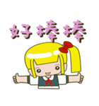 Single ponytail baby（個別スタンプ：22）