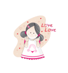 girl double buns version 2（個別スタンプ：1）