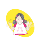 girl double buns version 2（個別スタンプ：19）