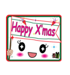 顔文字スタンプ 文字大きめ【クリスマス編（個別スタンプ：4）