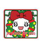 顔文字スタンプ 文字大きめ【クリスマス編（個別スタンプ：6）