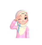 Amarena Muslim hijab girl（個別スタンプ：3）