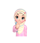 Amarena Muslim hijab girl（個別スタンプ：4）