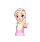Amarena Muslim hijab girl（個別スタンプ：7）