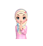 Amarena Muslim hijab girl（個別スタンプ：9）