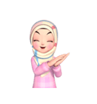 Amarena Muslim hijab girl（個別スタンプ：12）