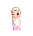 Amarena Muslim hijab girl（個別スタンプ：14）