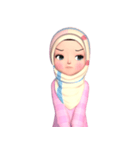 Amarena Muslim hijab girl（個別スタンプ：16）