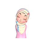 Amarena Muslim hijab girl（個別スタンプ：18）
