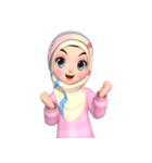 Amarena Muslim hijab girl（個別スタンプ：23）