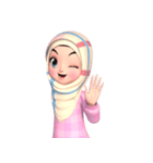 Amarena Muslim hijab girl（個別スタンプ：25）