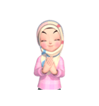 Amarena Muslim hijab girl（個別スタンプ：31）