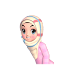 Amarena Muslim hijab girl（個別スタンプ：36）