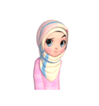 Amarena Muslim hijab girl（個別スタンプ：37）