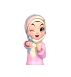 Amarena Muslim hijab girl（個別スタンプ：39）