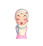 Amarena Muslim hijab girl（個別スタンプ：40）