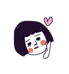「まゆちゃん」とウサギの「ふぁーふぁ」（個別スタンプ：19）