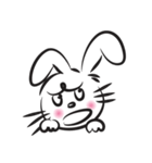 funny rabbit face（個別スタンプ：5）