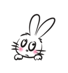 funny rabbit face（個別スタンプ：8）