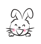 funny rabbit face（個別スタンプ：16）