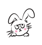 funny rabbit face（個別スタンプ：19）