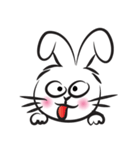 funny rabbit face（個別スタンプ：20）