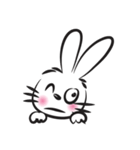 funny rabbit face（個別スタンプ：23）
