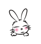 funny rabbit face（個別スタンプ：26）