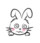 funny rabbit face（個別スタンプ：28）