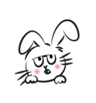 funny rabbit face（個別スタンプ：32）