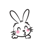 funny rabbit face（個別スタンプ：37）