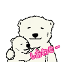 白クマ吉のゆるゆるスタンプ（個別スタンプ：25）