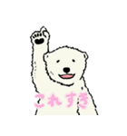 白クマ吉のゆるゆるスタンプ（個別スタンプ：31）