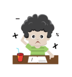 Curly Haired Boy（個別スタンプ：12）