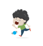 Curly Haired Boy（個別スタンプ：13）