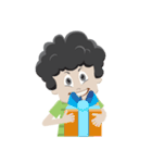 Curly Haired Boy（個別スタンプ：23）