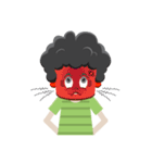 Curly Haired Boy（個別スタンプ：37）