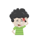 Curly Haired Boy（個別スタンプ：38）