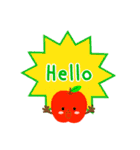 RED＆GREEN☆リンゴの日常カジュアルセット（個別スタンプ：2）