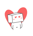 Cubeman falling in love（個別スタンプ：5）