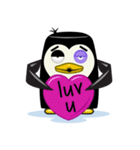 Purple-eye Penguin（個別スタンプ：4）