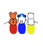 Three color blocks mascots（個別スタンプ：19）