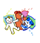 Three color blocks mascots（個別スタンプ：28）