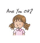 brown hair girl（個別スタンプ：24）