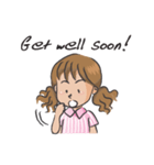 brown hair girl（個別スタンプ：27）