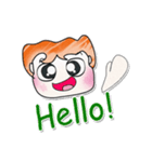 Hello！！！ ^_^ My name is Masaru！！（個別スタンプ：1）