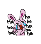 Sassy Pink Bunny(English version)（個別スタンプ：5）