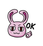 Sassy Pink Bunny(English version)（個別スタンプ：6）