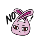 Sassy Pink Bunny(English version)（個別スタンプ：7）